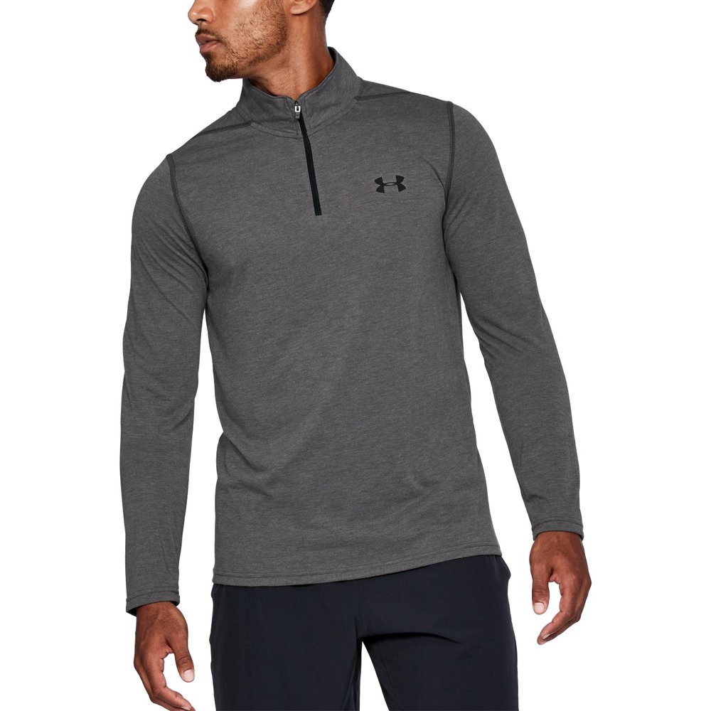 under armour threadborne fitted 1/4 zip grey under armour threadborne fitted 1/4 zip grey