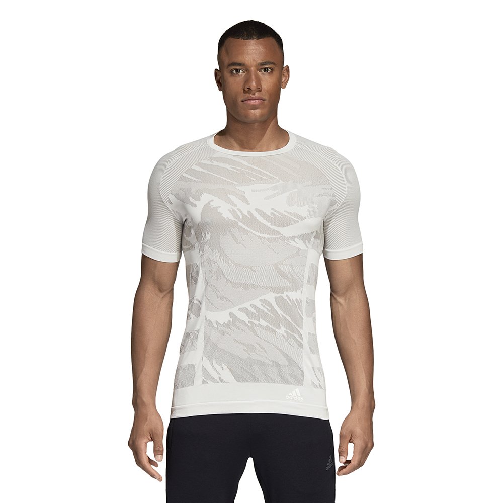adidas performance ultra primeknit parley tee m szaro-biała adidas performance ultra primeknit parley tee m szaro-biała