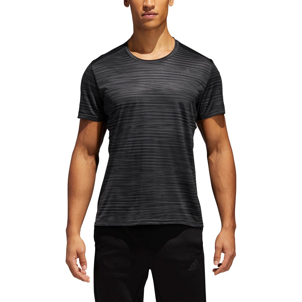 adidas response printed tee black carbon adidas response printed tee black carbon