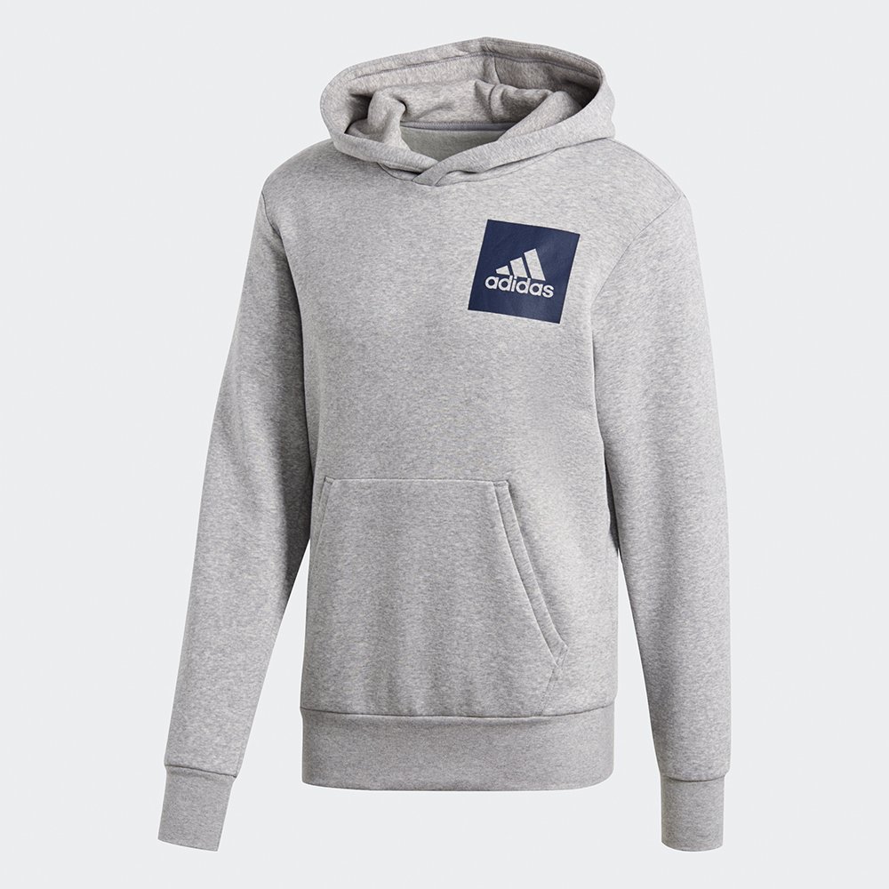 adidas essentials logo hoodie grey adidas essentials logo hoodie grey
