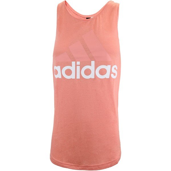adidas essentials linear loose tank top pink adidas essentials linear loose tank top pink