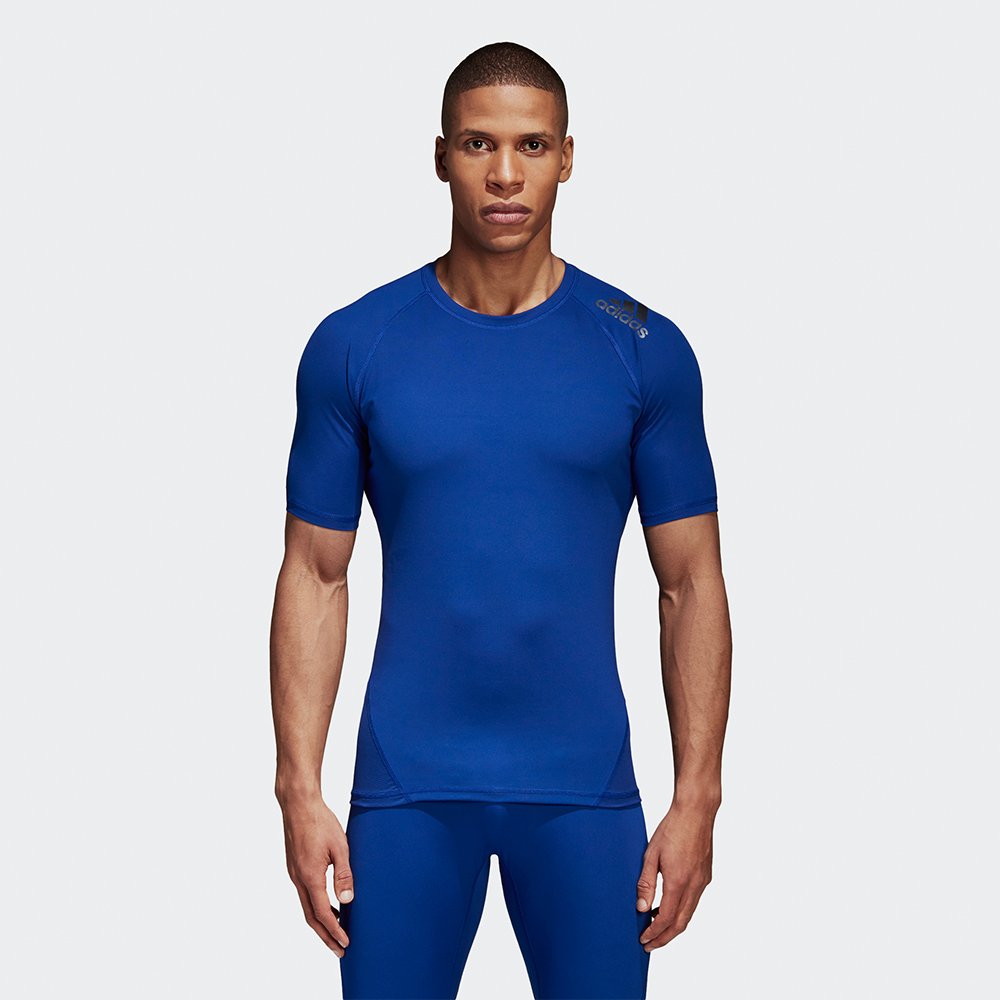 adidas alphaskin sport tee blue adidas alphaskin sport tee blue