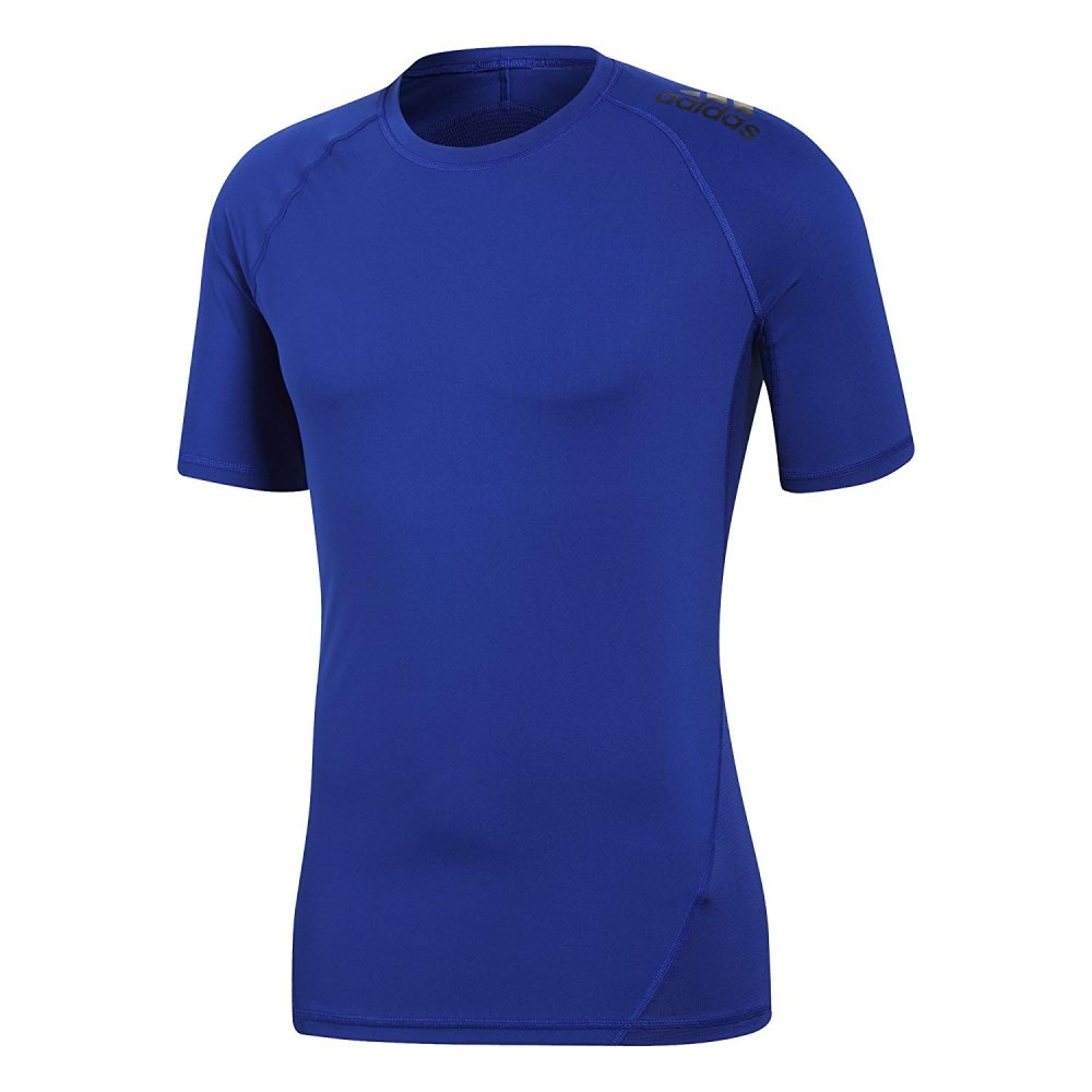 adidas alphaskin sport tee blue adidas alphaskin sport tee blue