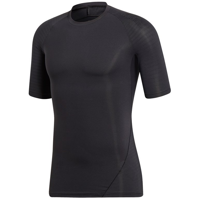 adidas alphaskin tech tee black adidas alphaskin tech tee black