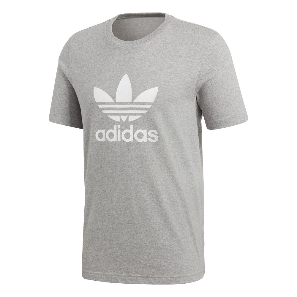 adidas trefoil tee grey adidas trefoil tee grey