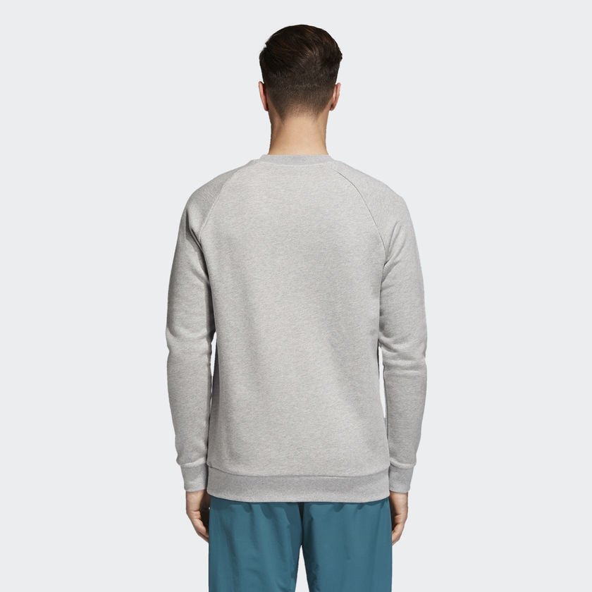 adidas originals trefoil crewneck grey adidas originals trefoil crewneck grey