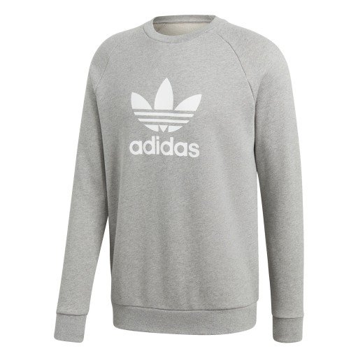 adidas originals trefoil crewneck grey adidas originals trefoil crewneck grey