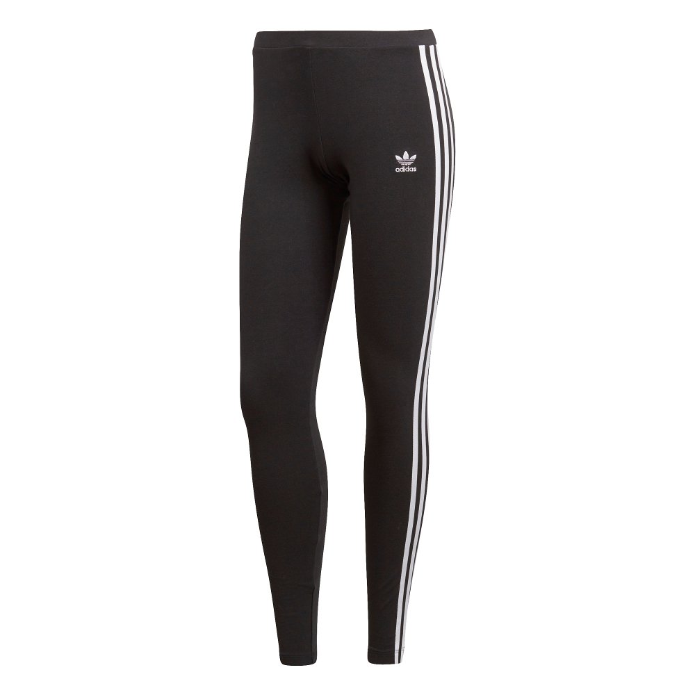 adidas 3 stripes leggings czarno-białe adidas 3 stripes leggings czarno-białe