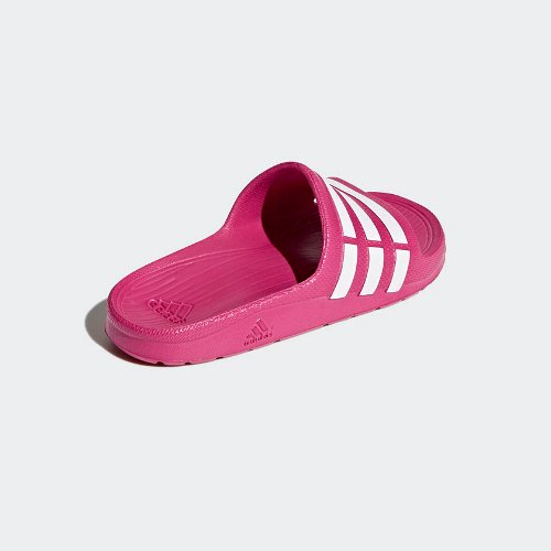 adidas duramo slide k różowo-białe adidas duramo slide k różowo-białe