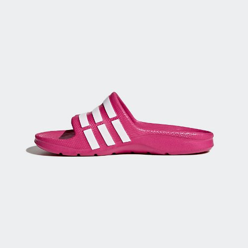 adidas duramo slide k różowo-białe adidas duramo slide k różowo-białe