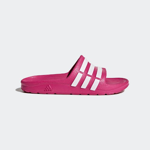 adidas duramo slide k różowo-białe adidas duramo slide k różowo-białe
