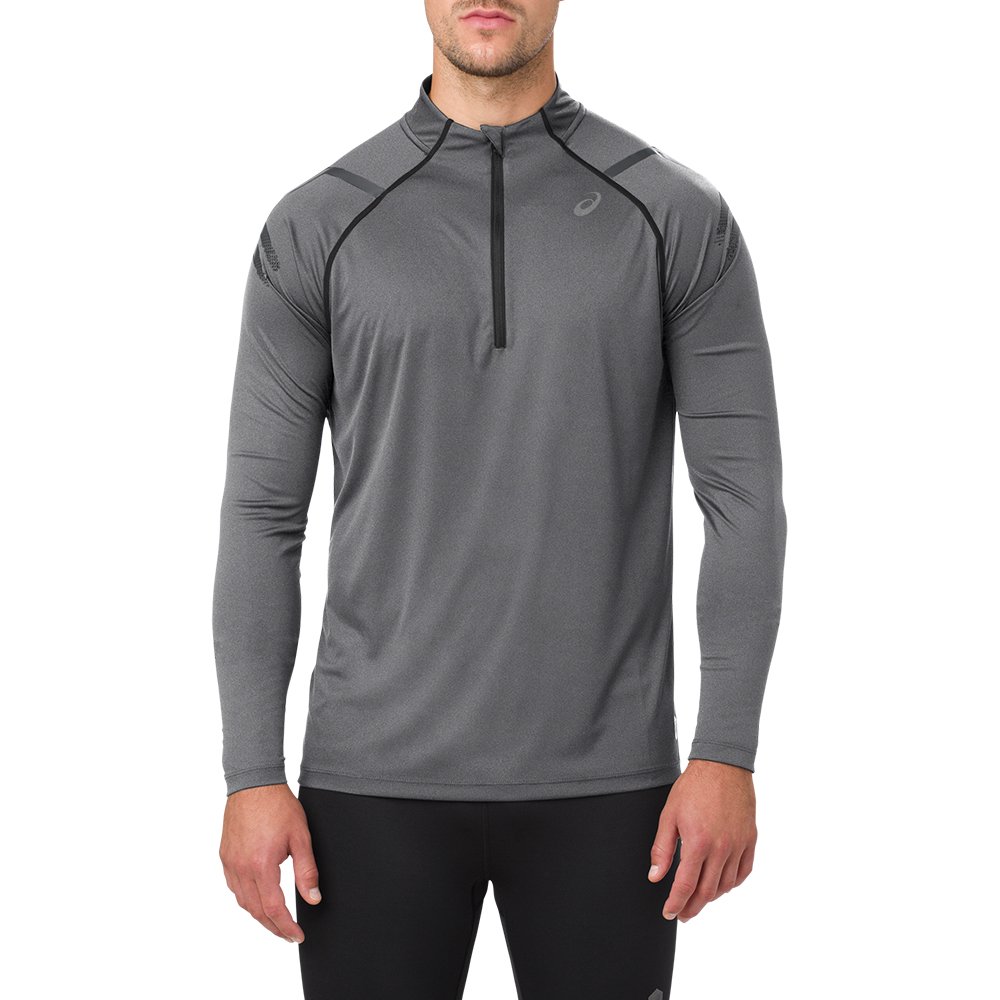 bluza asics icon ls 1/2 zip top m szara bluza asics icon ls 1/2 zip top m szara