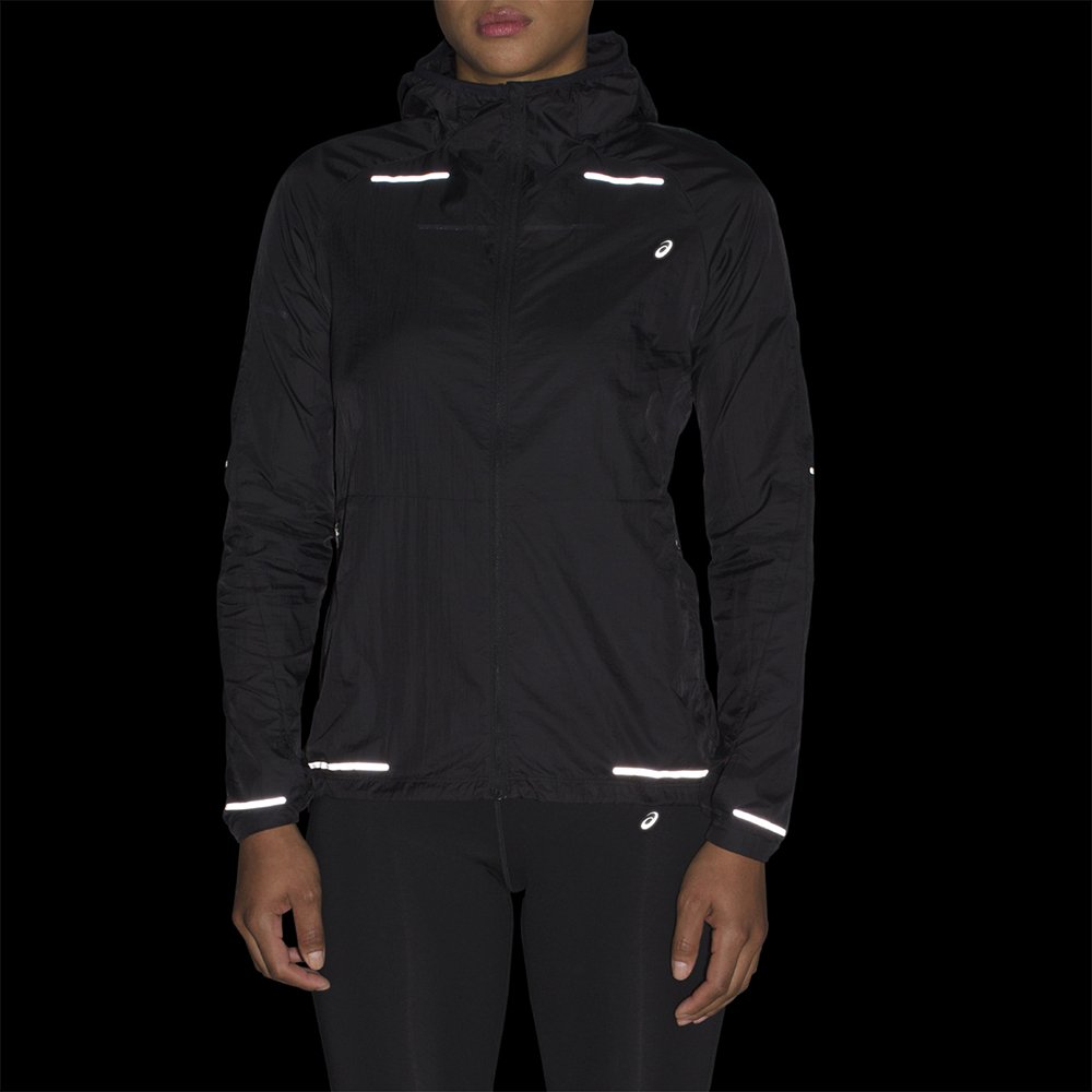 asics lite-show jacket w czarna asics lite-show jacket w czarna