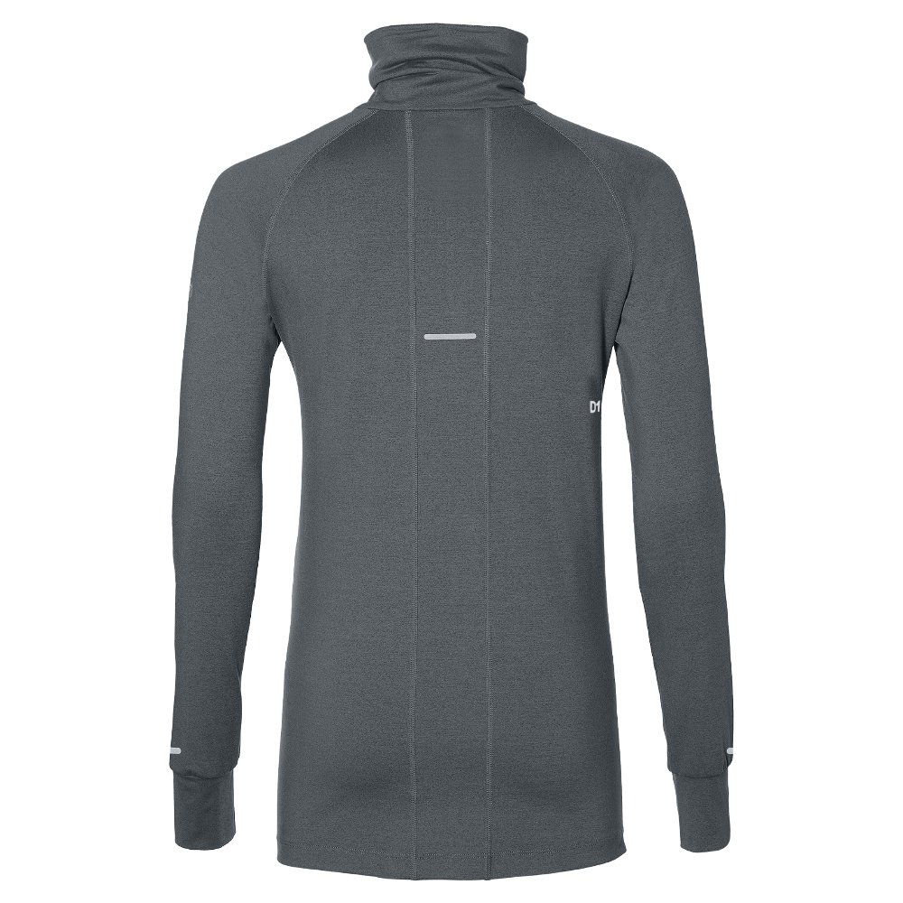 asics thermopolis long sleeve half zip w szara asics thermopolis long sleeve half zip w szara