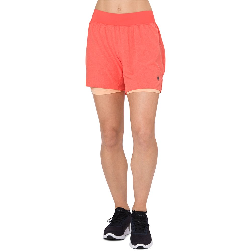 asics 2-n-1 5.5in short w pomarańczowe asics 2-n-1 5.5in short w pomarańczowe