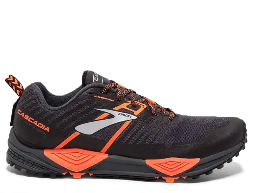 buty brooks cascadia 13 grey/black/orange buty brooks cascadia 13 grey/black/orange