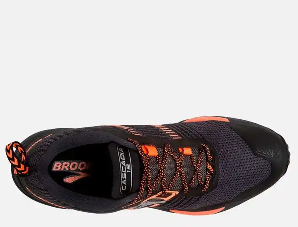 buty brooks cascadia 13 grey/black/orange buty brooks cascadia 13 grey/black/orange