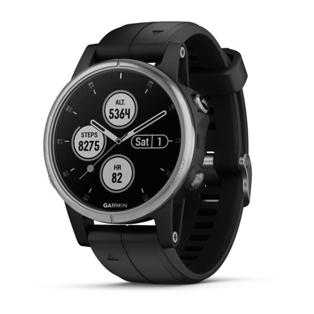 garmin fenix 5s plus srebrno-czarny garmin fenix 5s plus srebrno-czarny