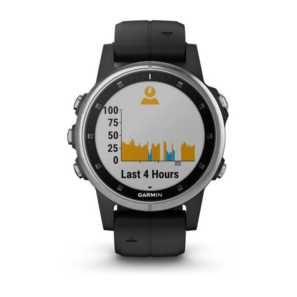 garmin fenix 5s plus srebrno-czarny garmin fenix 5s plus srebrno-czarny