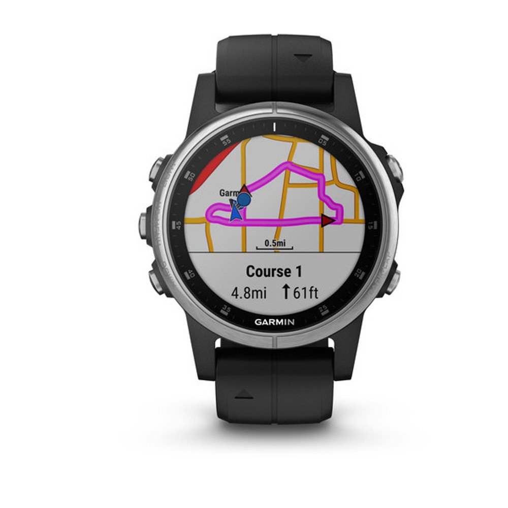 garmin fenix 5s plus srebrno-czarny garmin fenix 5s plus srebrno-czarny
