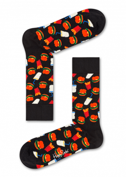 happy socks hamburger sock (ham01-9000) happy socks hamburger sock (ham01-9000)