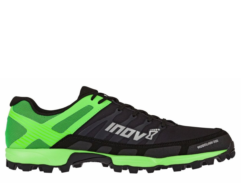 buty inov-8 mudclaw 300 czarno-zielone buty inov-8 mudclaw 300 czarno-zielone