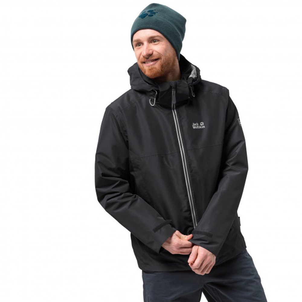 jack wolfskin north fjord jacket 3-in-1 hardshell m czarna jack wolfskin north fjord jacket 3-in-1 hardshell m czarna