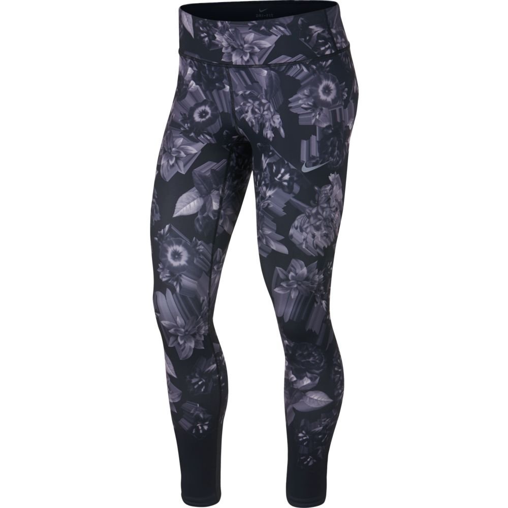 nike epic lux printed tights w czarno-szare nike epic lux printed tights w czarno-szare