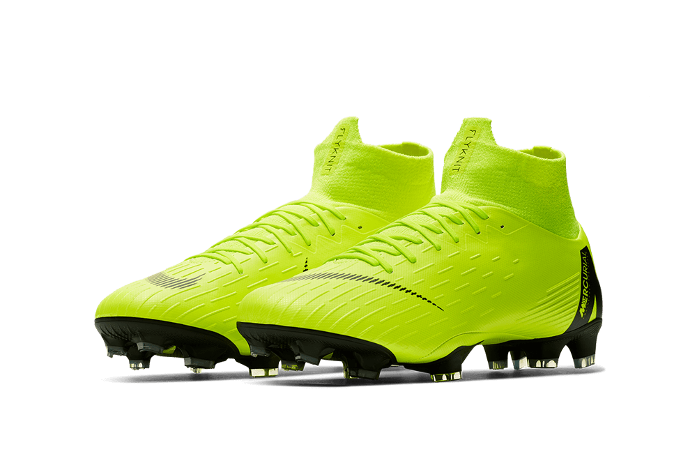 Nike Mercurial Superfly VI Pro FG Football Shoes Men yellow