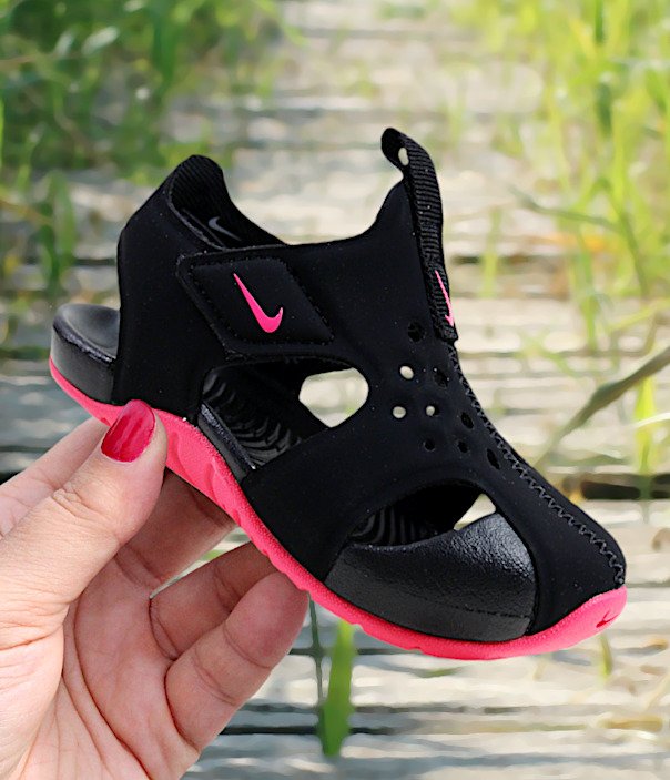 nike sunray protect 2 (td) czarno-różowe nike sunray protect 2 (td) czarno-różowe