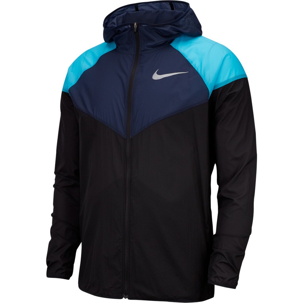 nike windrunner jacket m niebiesko-czarna nike windrunner jacket m niebiesko-czarna