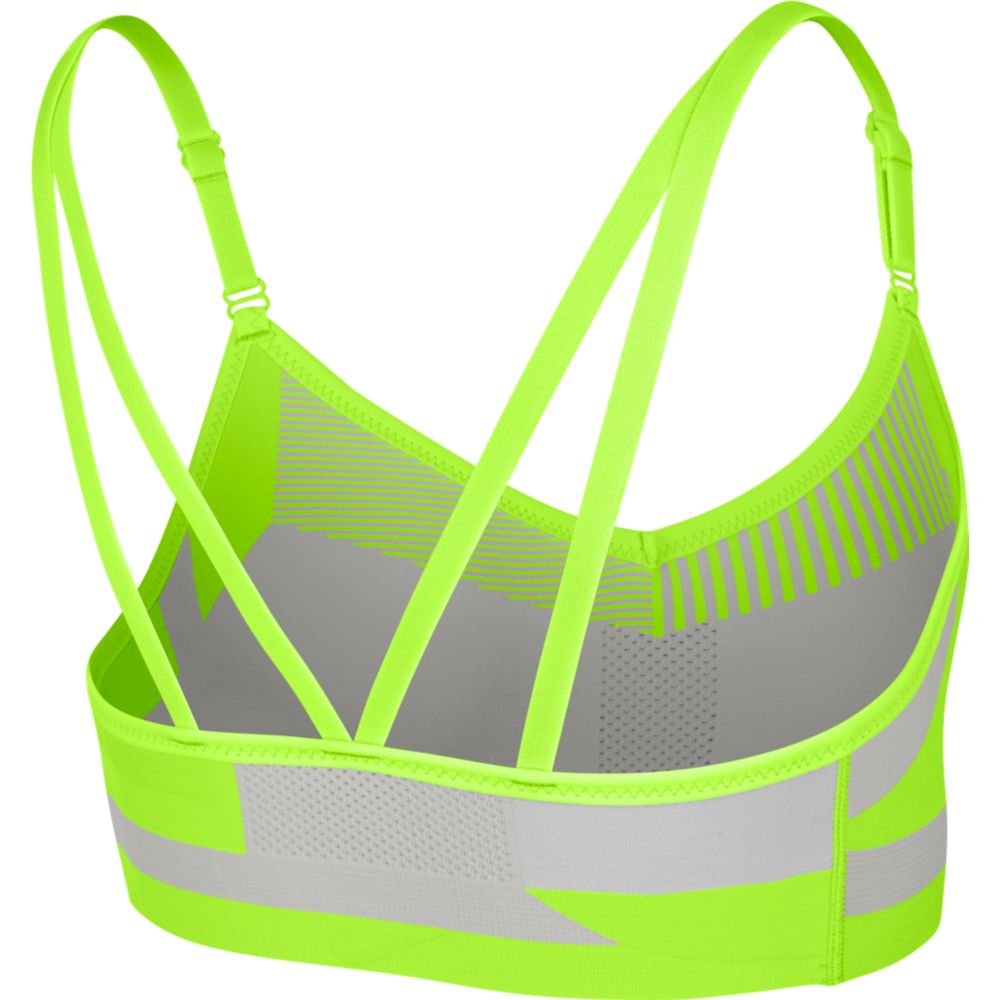 nike flyknit indy bra limonkowo-szary nike flyknit indy bra limonkowo-szary