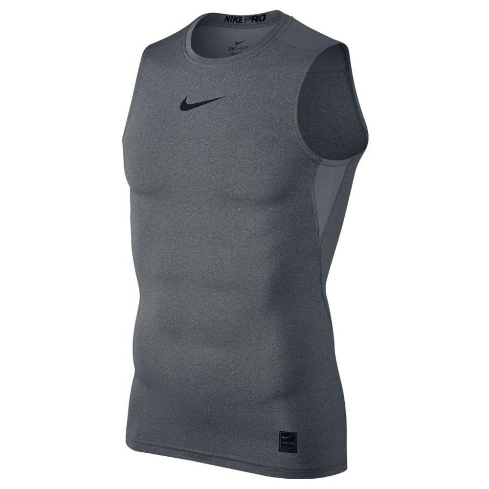 nike pro sleeveless training top m szara nike pro sleeveless training top m szara