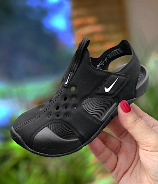 nike sunray protect 2 (ps) czarno-białe nike sunray protect 2 (ps) czarno-białe
