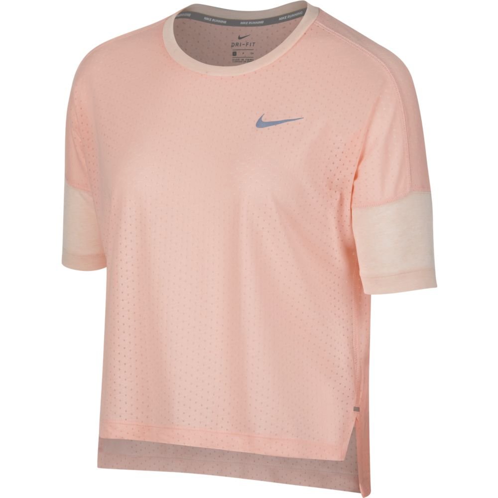 nike tailwind short-sleeve top w pudrowa nike tailwind short-sleeve top w pudrowa