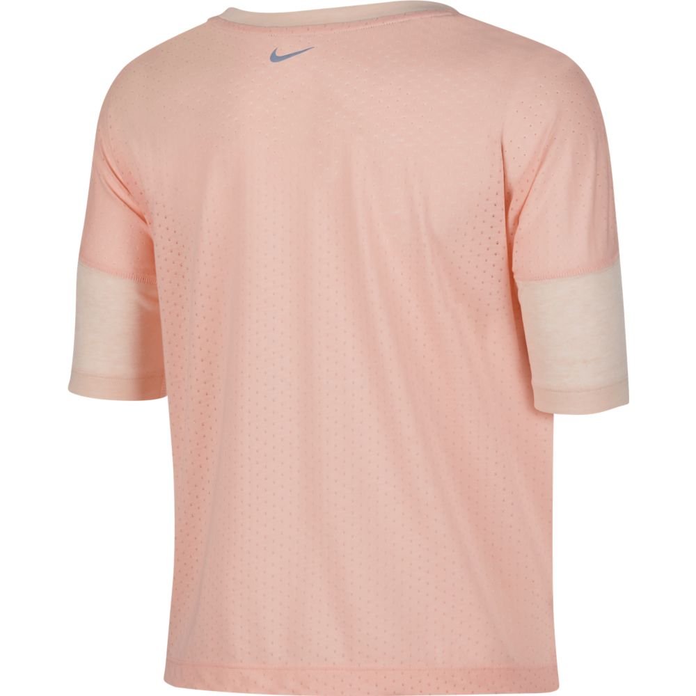 nike tailwind short-sleeve top w pudrowa nike tailwind short-sleeve top w pudrowa