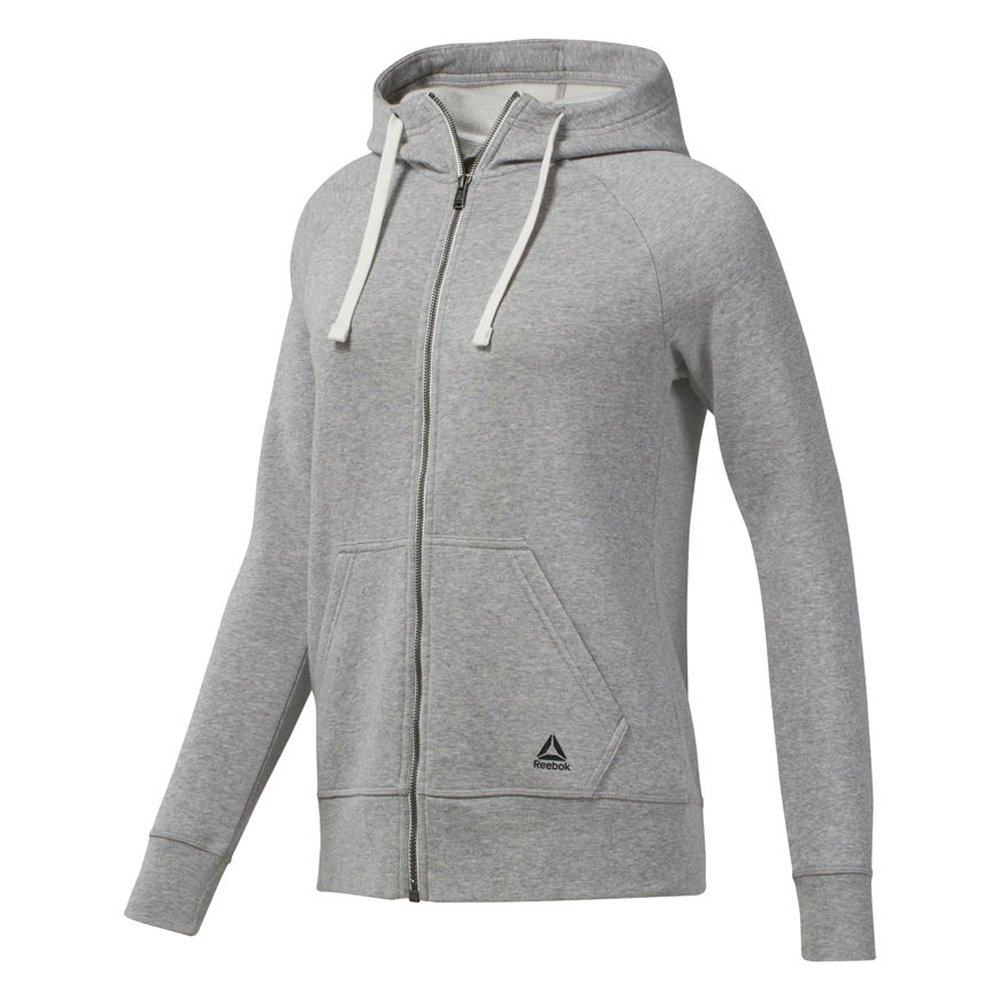 reebok elements fleece full zip szara reebok elements fleece full zip szara
