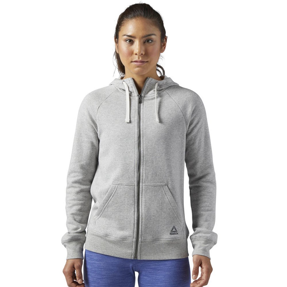 reebok elements fleece full zip szara reebok elements fleece full zip szara