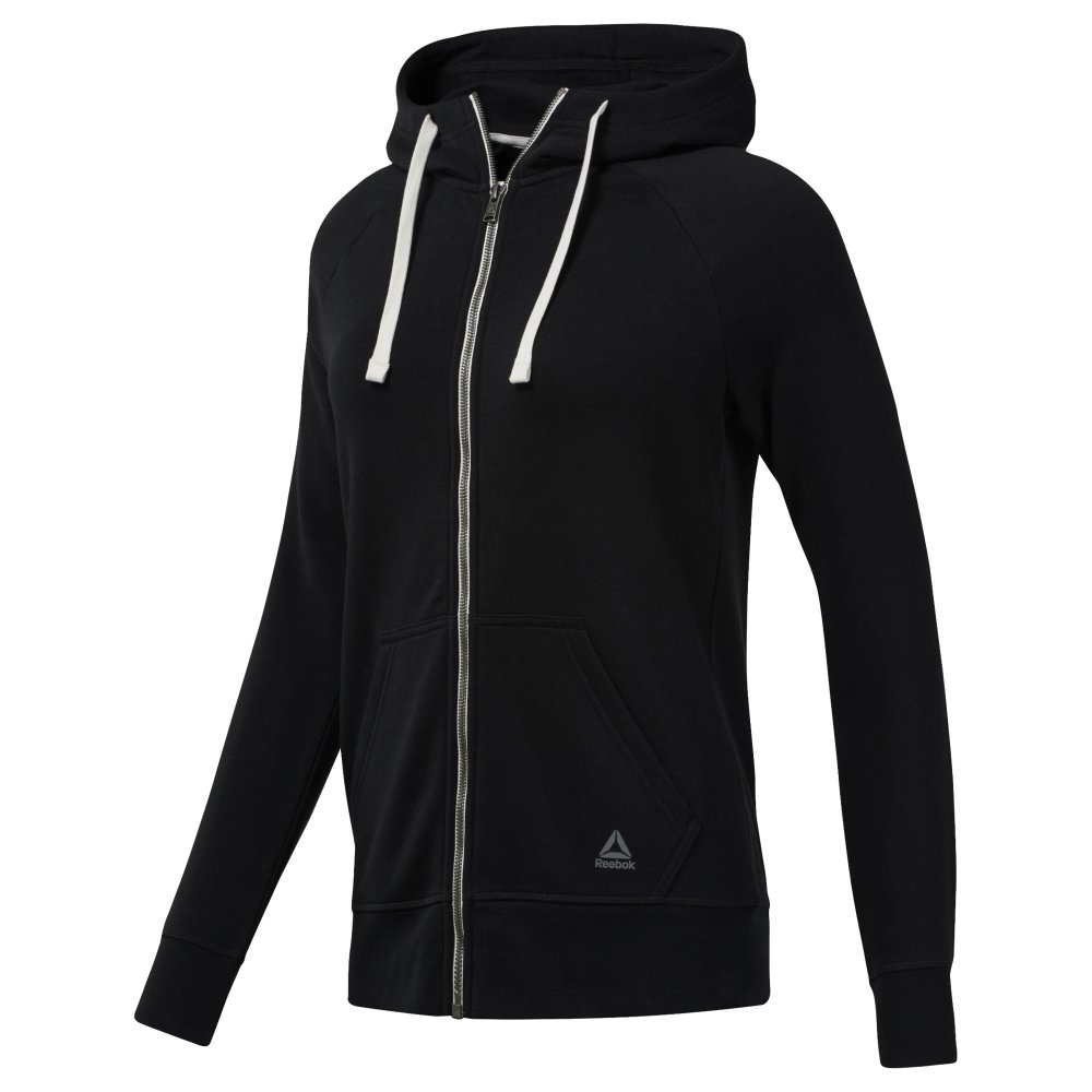 reebok elements fleece full zip czarna reebok elements fleece full zip czarna