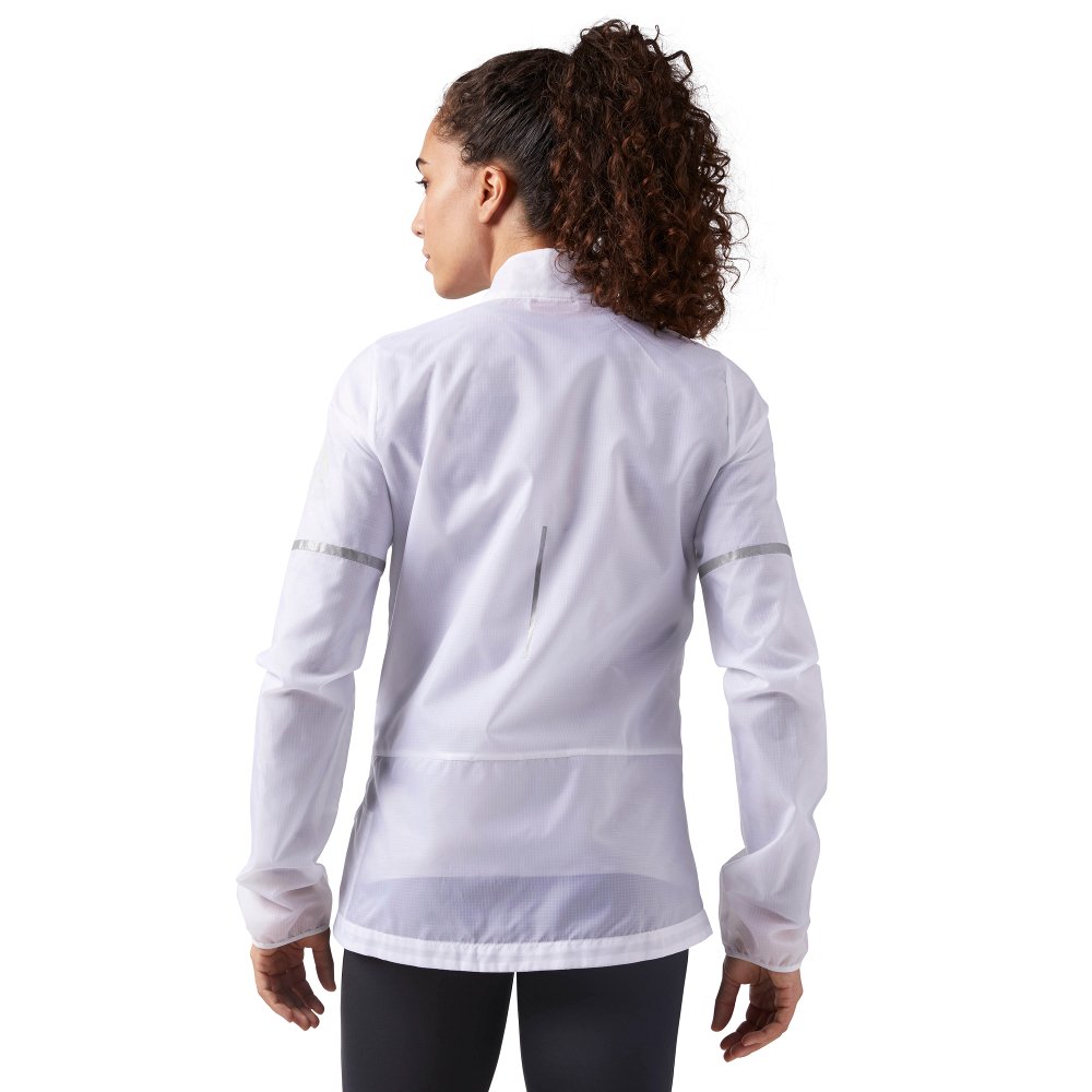 kurtka reebok run hero reflective jacket w biała kurtka reebok run hero reflective jacket w biała