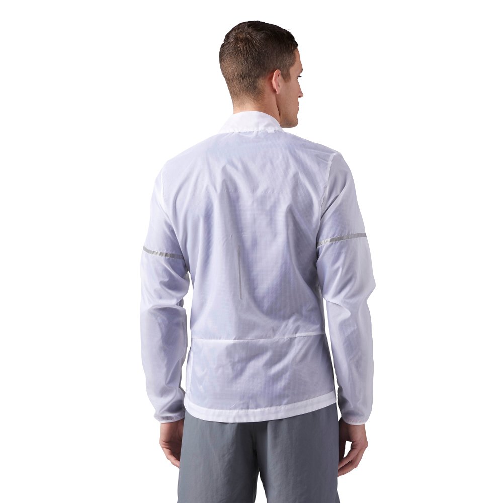 kurtka reebok run hero jacket m biała kurtka reebok run hero jacket m biała