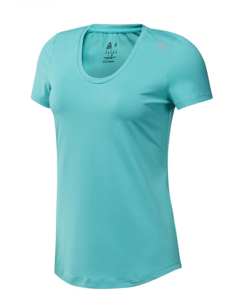 reebok workout ready speedwick tee blue reebok workout ready speedwick tee blue
