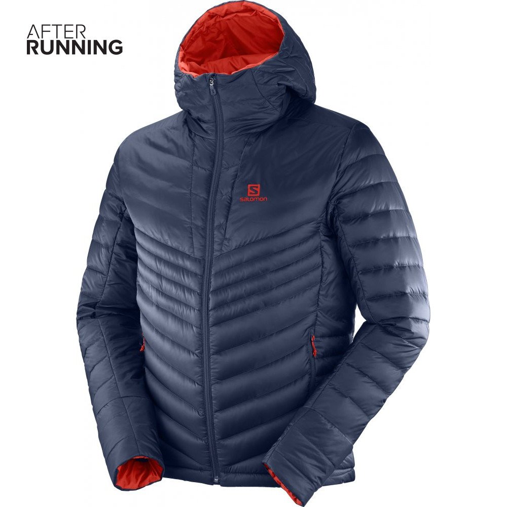 salomon haloes down hoodie m czerwono-granatowa salomon haloes down hoodie m czerwono-granatowa