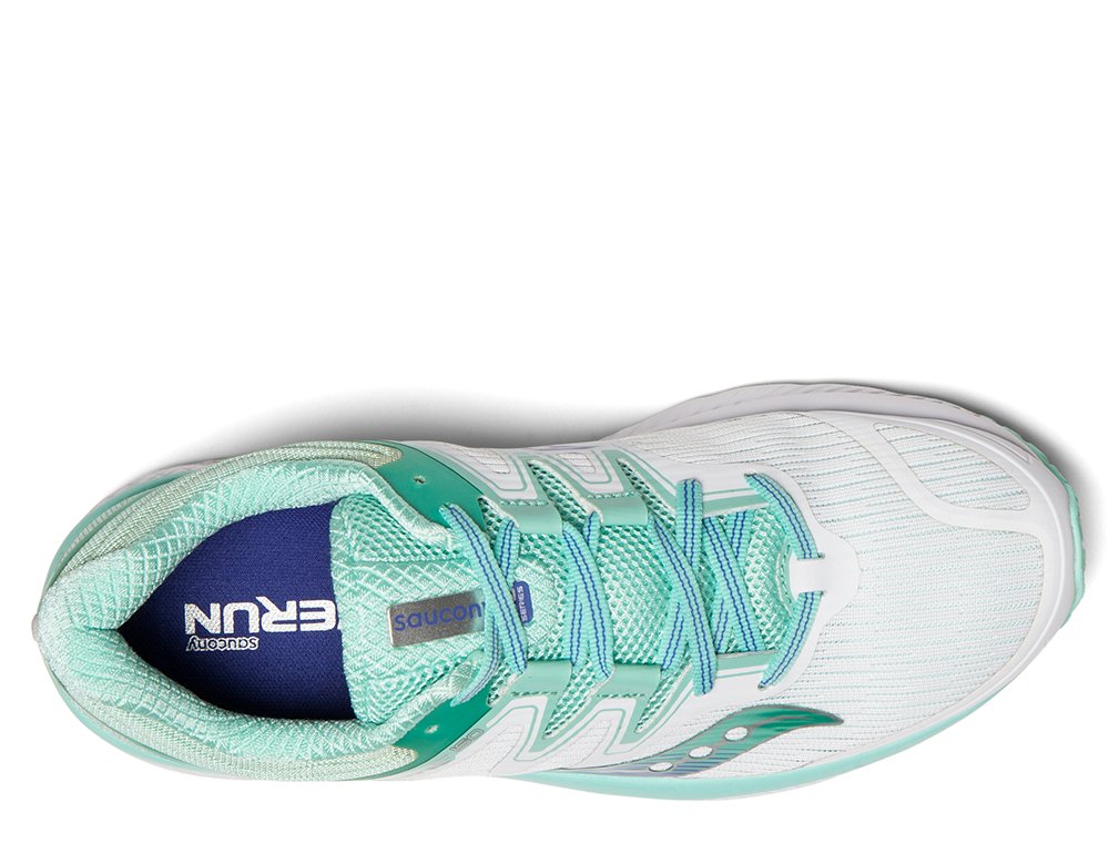 saucony guide iso white/aqua saucony guide iso white/aqua