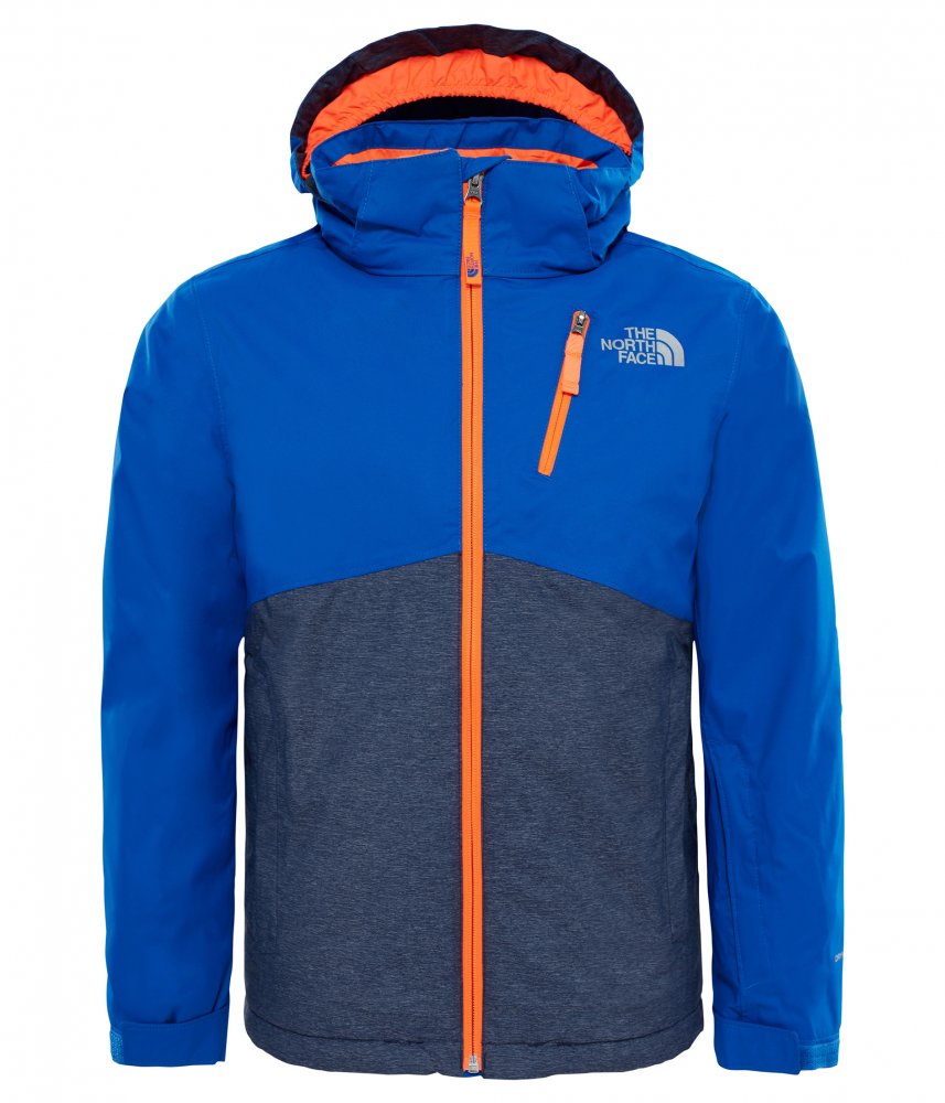 the north face snowquest plus jacket niebiesko-pomarańczowa the north face snowquest plus jacket niebiesko-pomarańczowa
