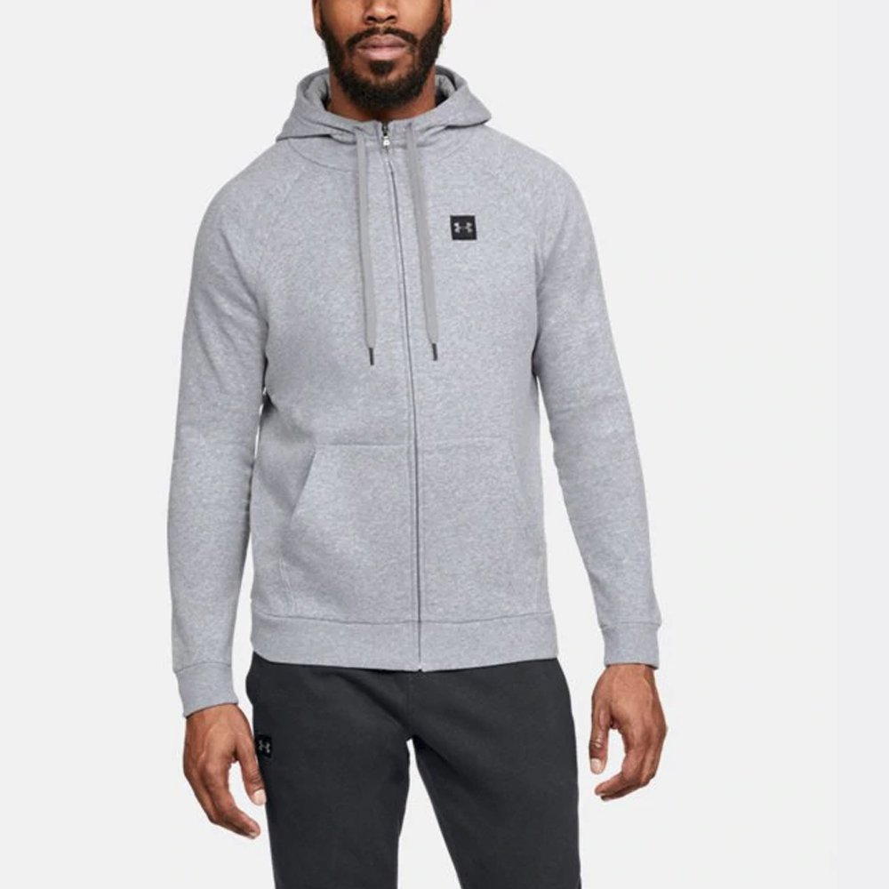 under armour rival fleece full zip hoodie grey under armour rival fleece full zip hoodie grey