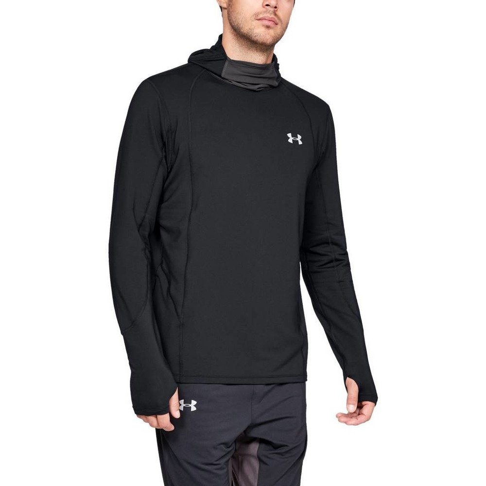 under armour ua reactor run balaclava hoodie m czarna under armour ua reactor run balaclava hoodie m czarna
