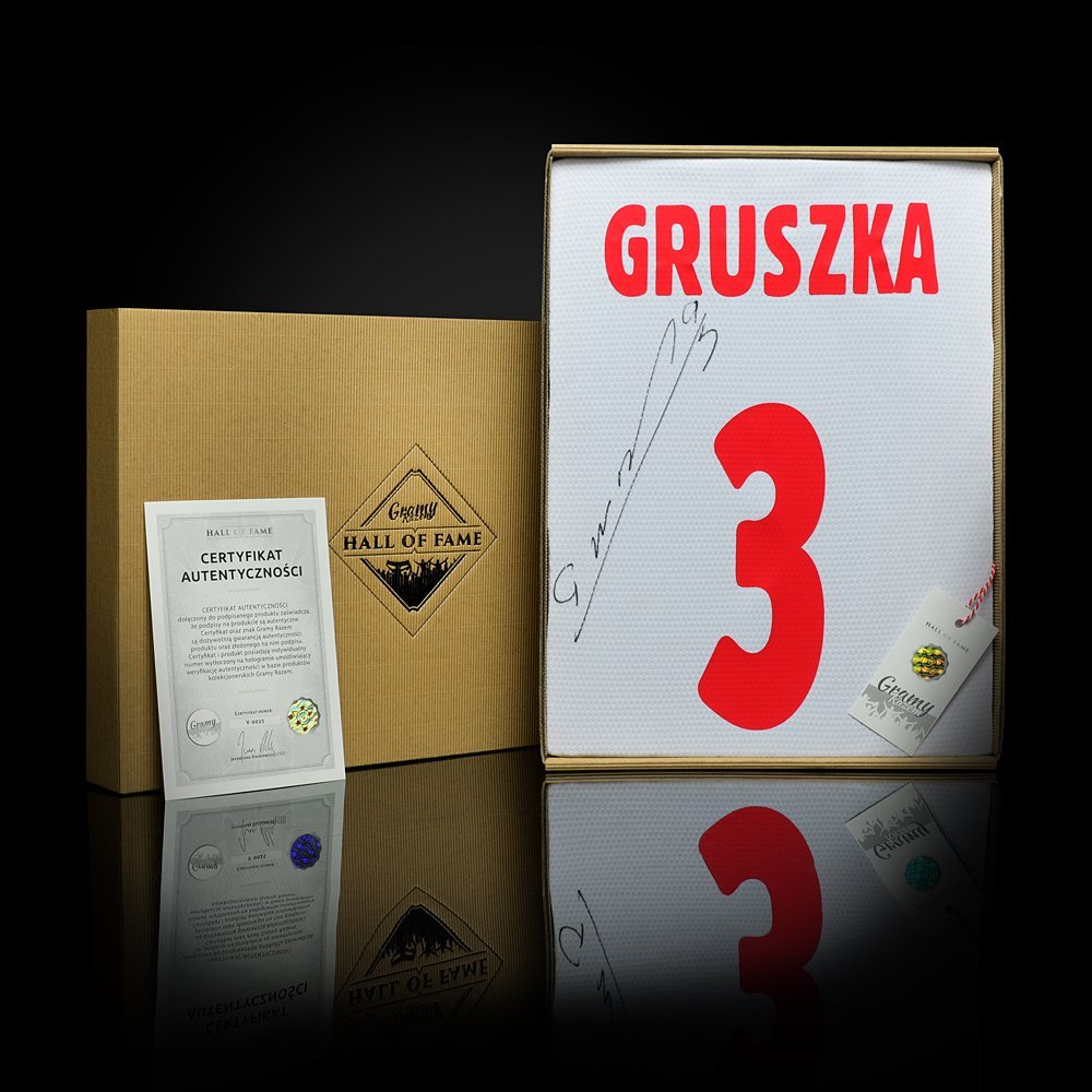 koszulka adidas reprezentacji polski z podpisem piotra gruszki koszulka adidas reprezentacji polski z podpisem piotra gruszki