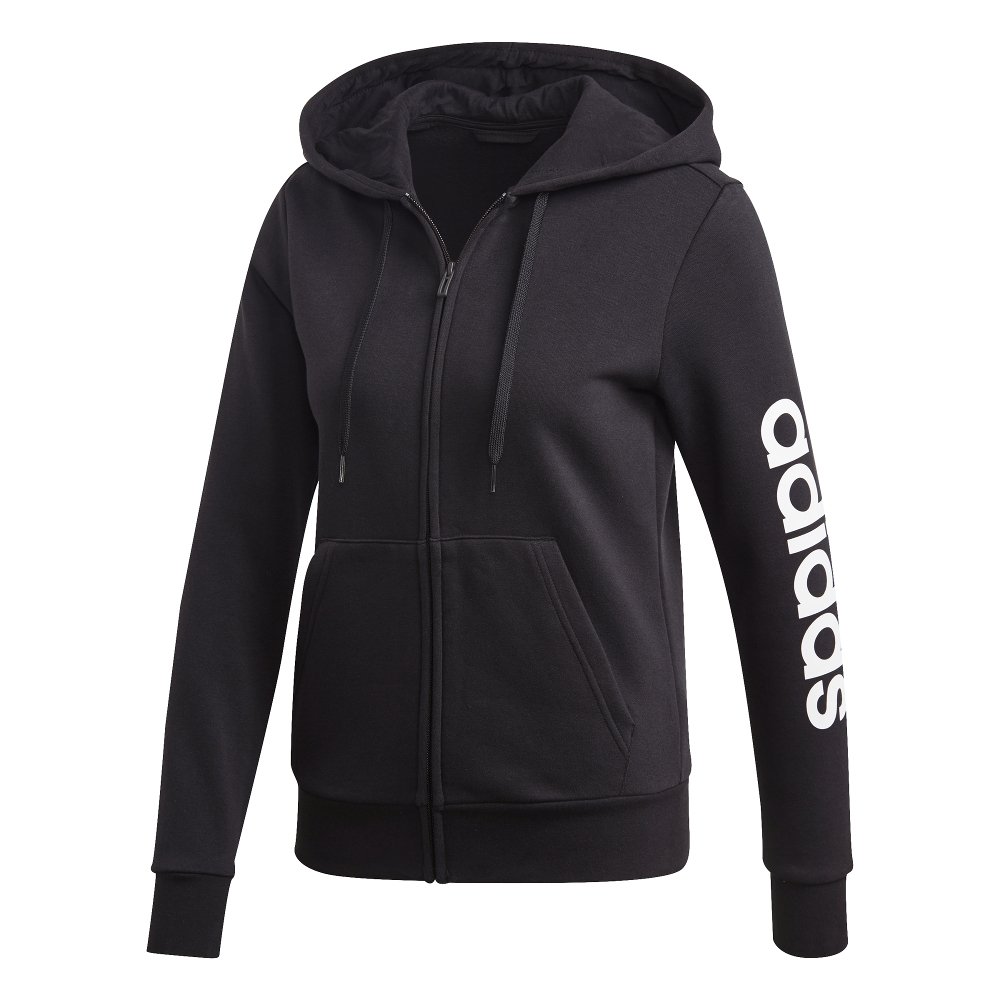 adidas essentials linear full zip fleece hoodie adidas essentials linear full zip fleece hoodie