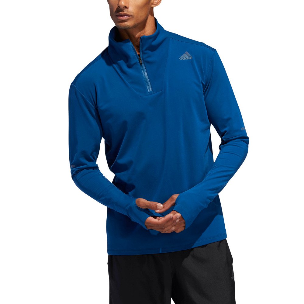 adidas supernova 1/4 zip tee legend marine adidas supernova 1/4 zip tee legend marine